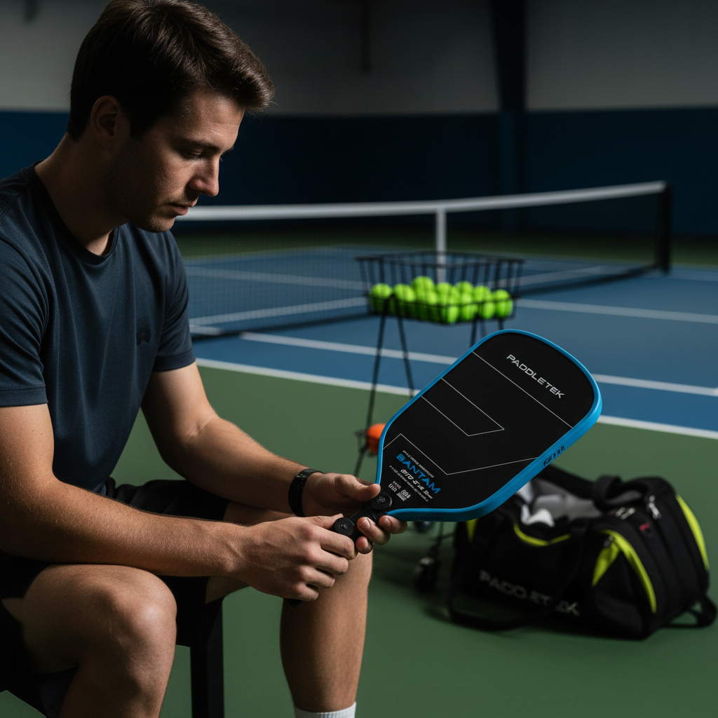 Bantam GTO-C 14.3mm Cold Pressed STEEL TWIST WEIGHT& BALANCE SYSTEM RAW Carbon Fiber CARBON Pickleball Paddle