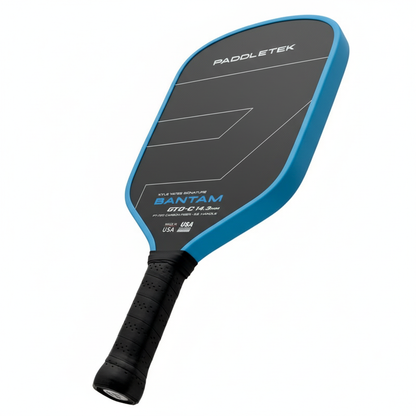 Bantam GTO-C 14.3mm Cold Pressed STEEL TWIST WEIGHT& BALANCE SYSTEM RAW Carbon Fiber CARBON Pickleball Paddle